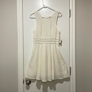 Free people ivory daisy waist dress